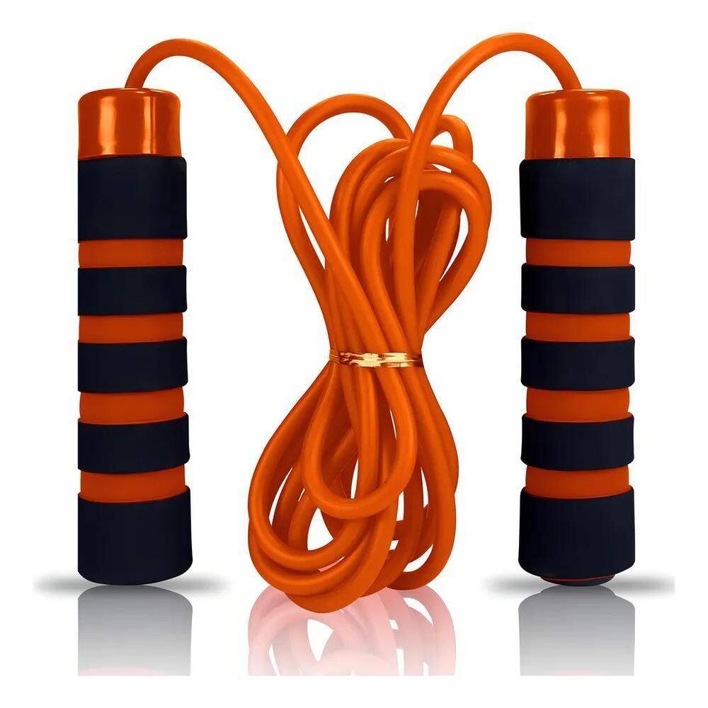 3X Corda Jump Rope Com Rolamento Para Saltar Pu