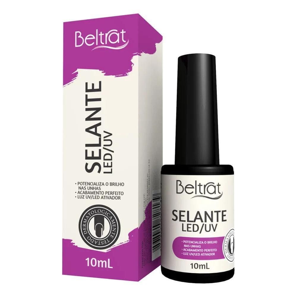 2X Selante Top Coat Beltrat Unha De Gel 10Ml
