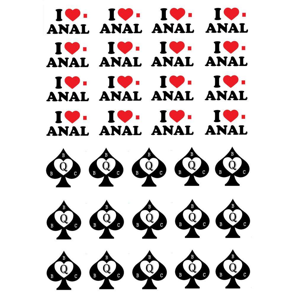 Tatuagens Temporária Folha A4 Modelo Hotwife Sexy Estilo