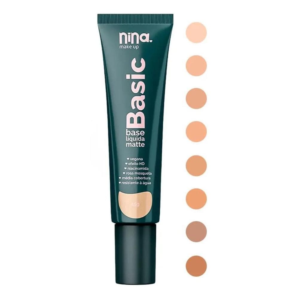 2X Nina Makeup - Basic - Base Liquida Matte - 25G
