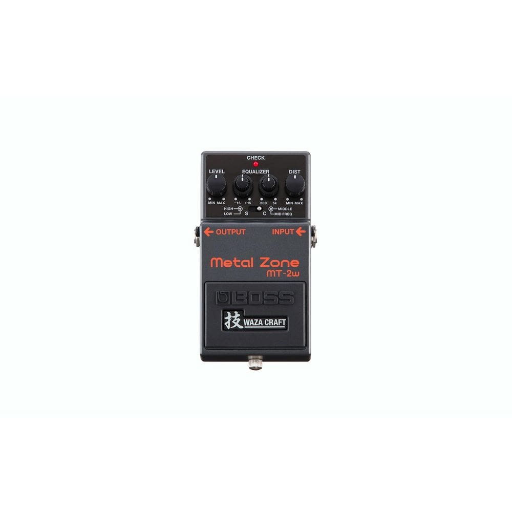 Pedal de distorção BOSS MT-2W Waza Metal Zone com buffer