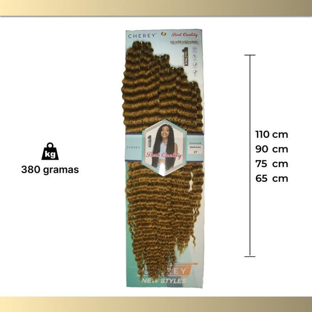 Cabelo Orgânico Mariana 380G Para Crochet Braid