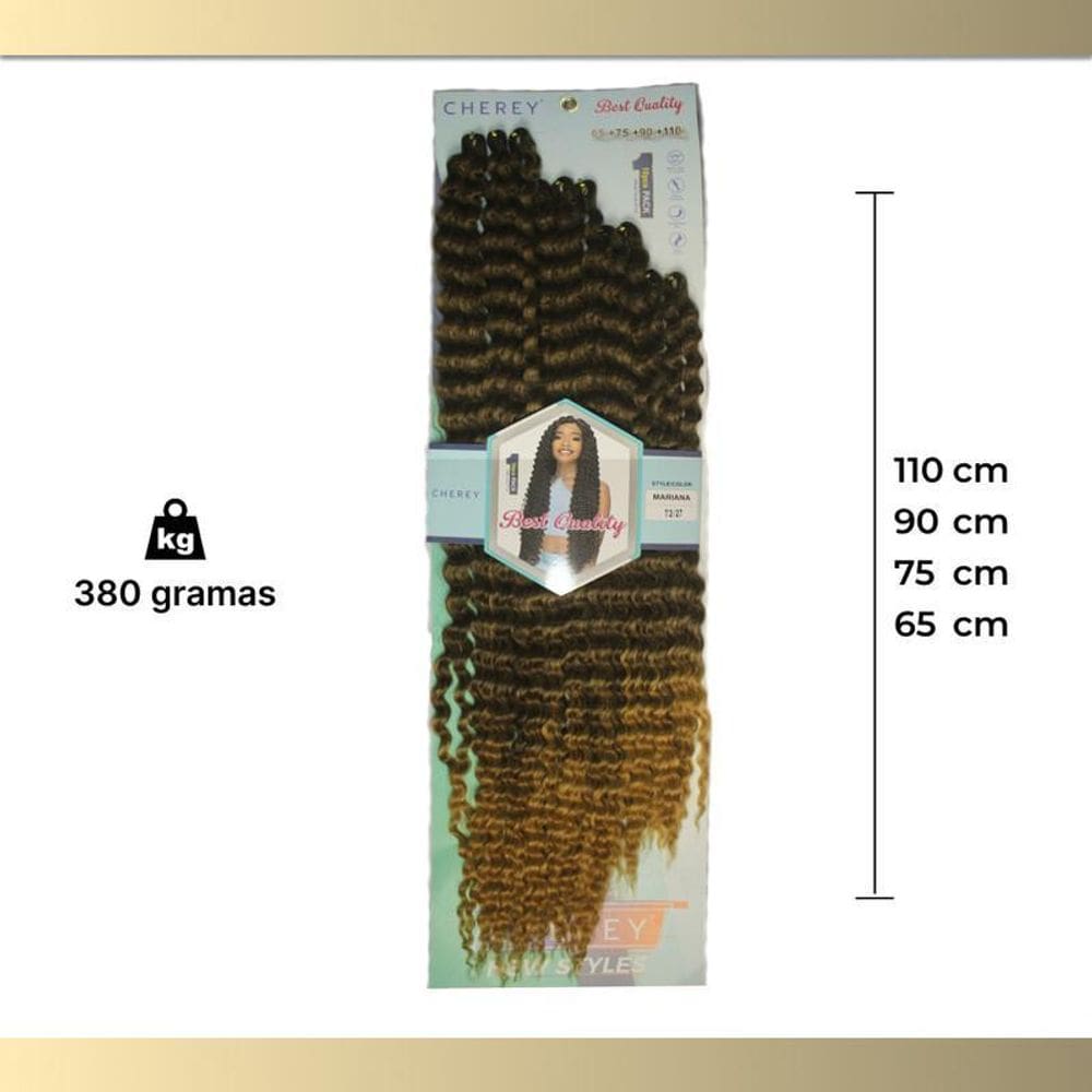 Cabelo Orgânico Mariana 380G Para Crochet Braid