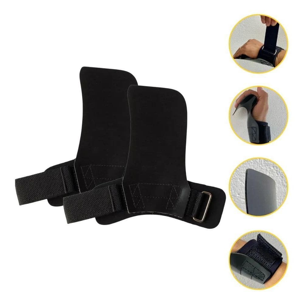 2X Hand Grip Crossfit Revolution Laranja Red Luva Palmar