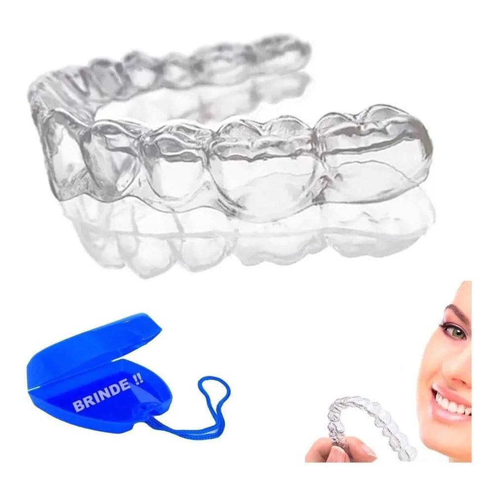 2X 2 Placa Anti Bruxismo Ranger Dentes Protetor Bucal Moldáv
