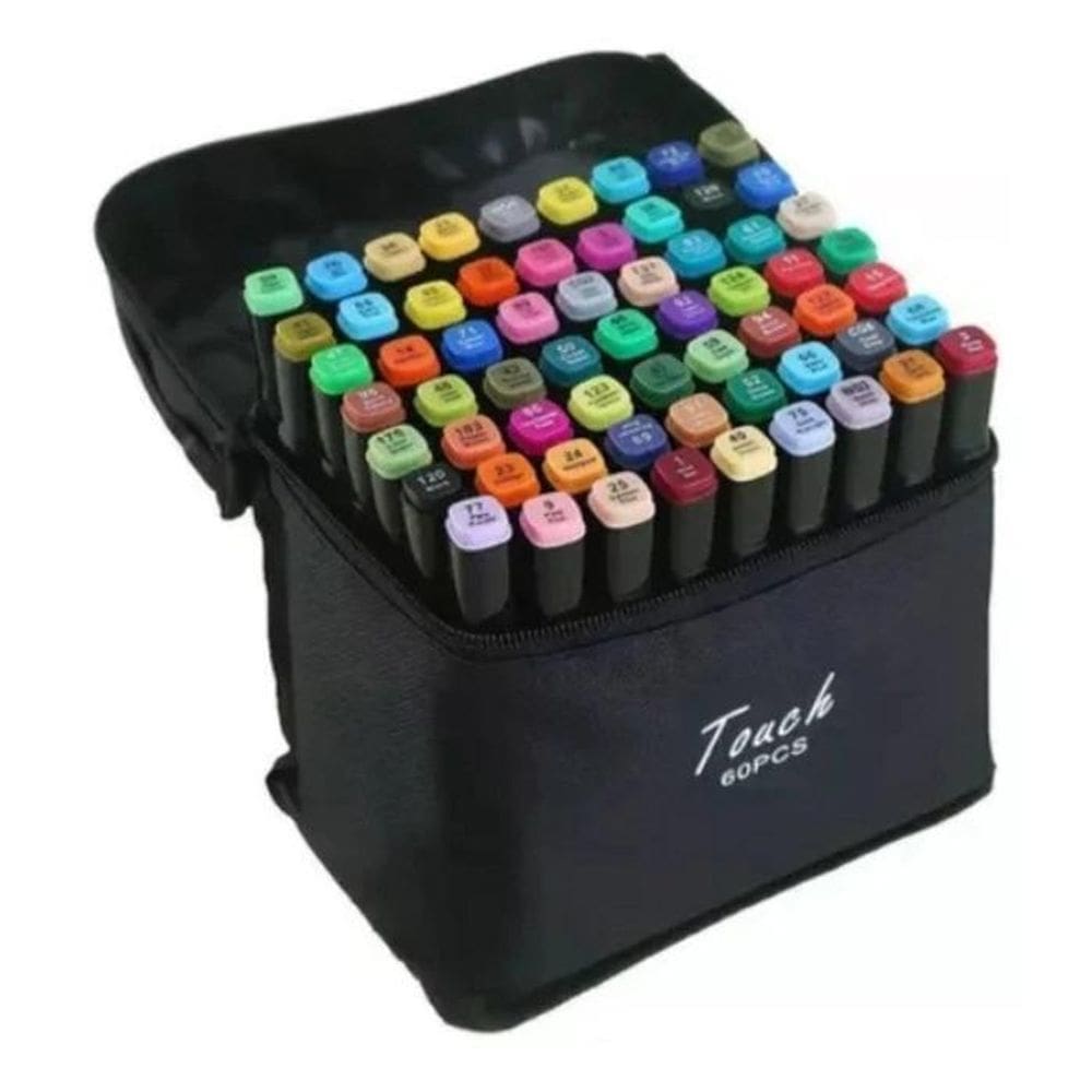 Kit Canetinhas Marcador, Conjunto De 60 Cores