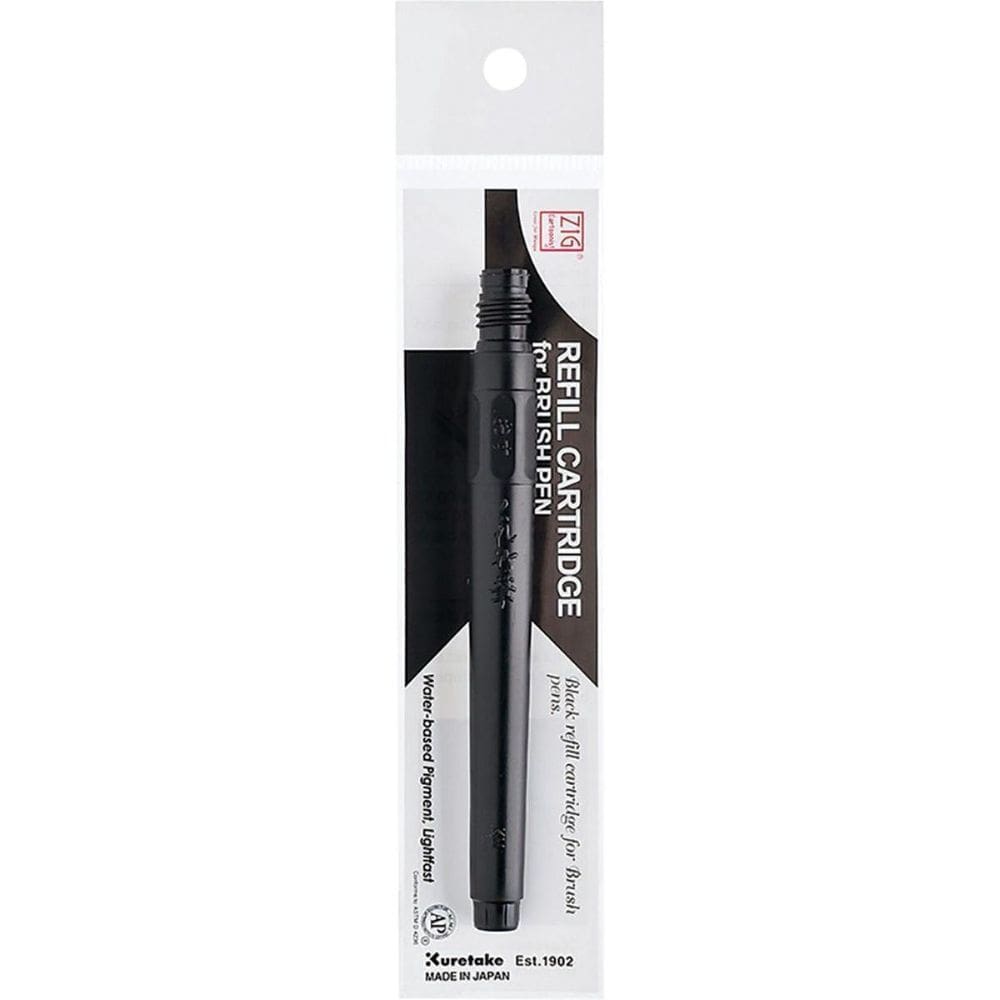 Refil Para Caneta Kuretake Brush Pen Black