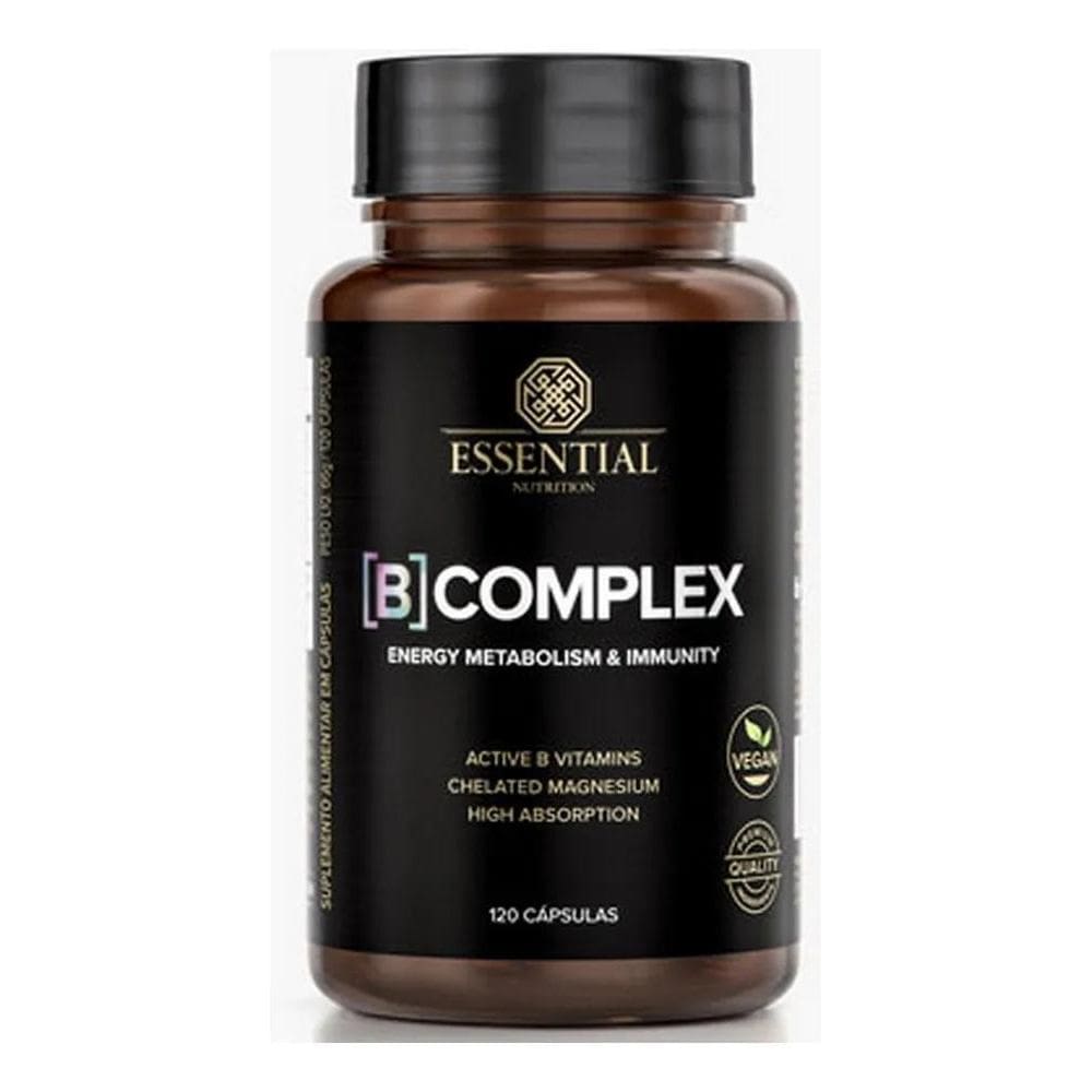 2X B Complex Essential Nutrition 120 Capsulas Sabor Sem Sabo