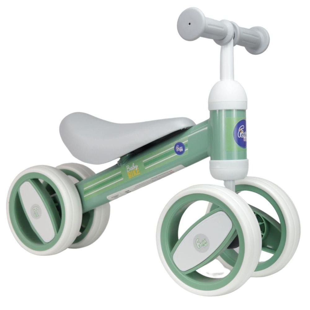 Bicicleta De Equilíbrio 4 Rodas Verde Baby Bike - Fênix