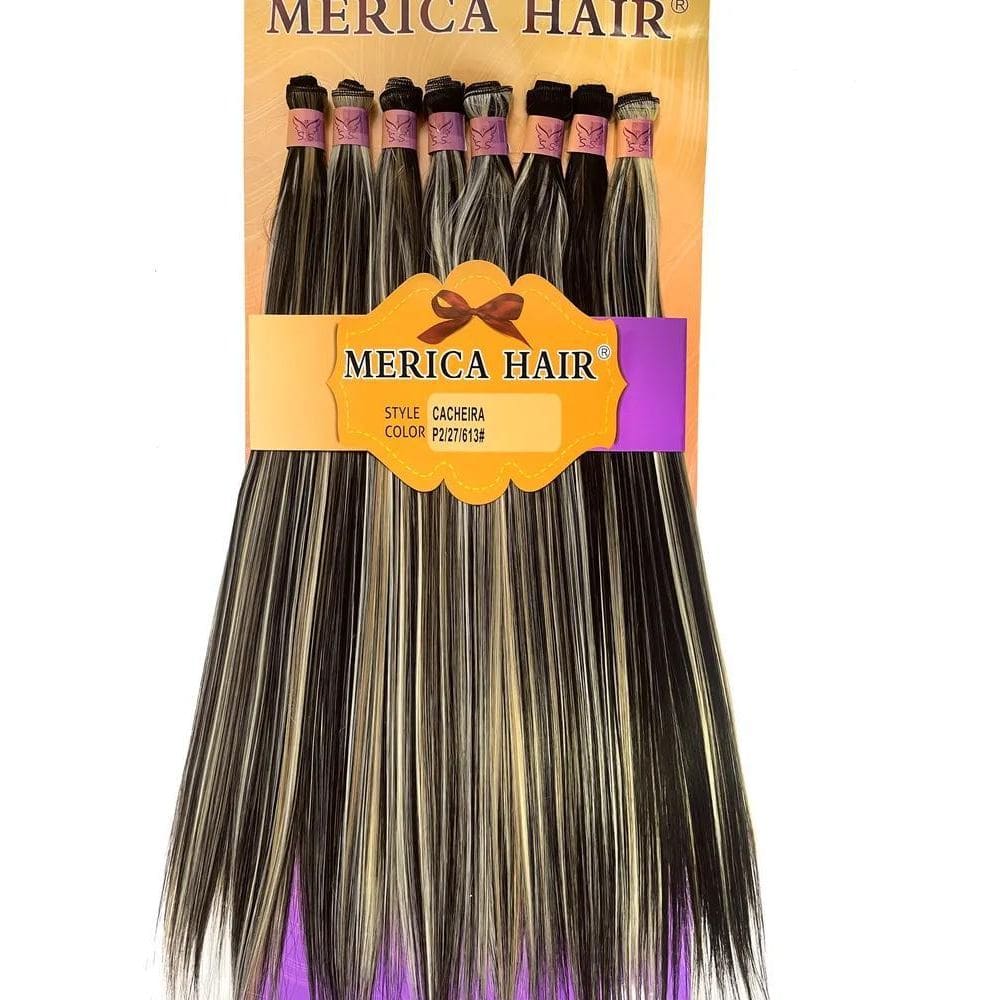 2X Cabelo 100%Orgânico Liso Cachoeira- Merica Hair 1Pct 280G