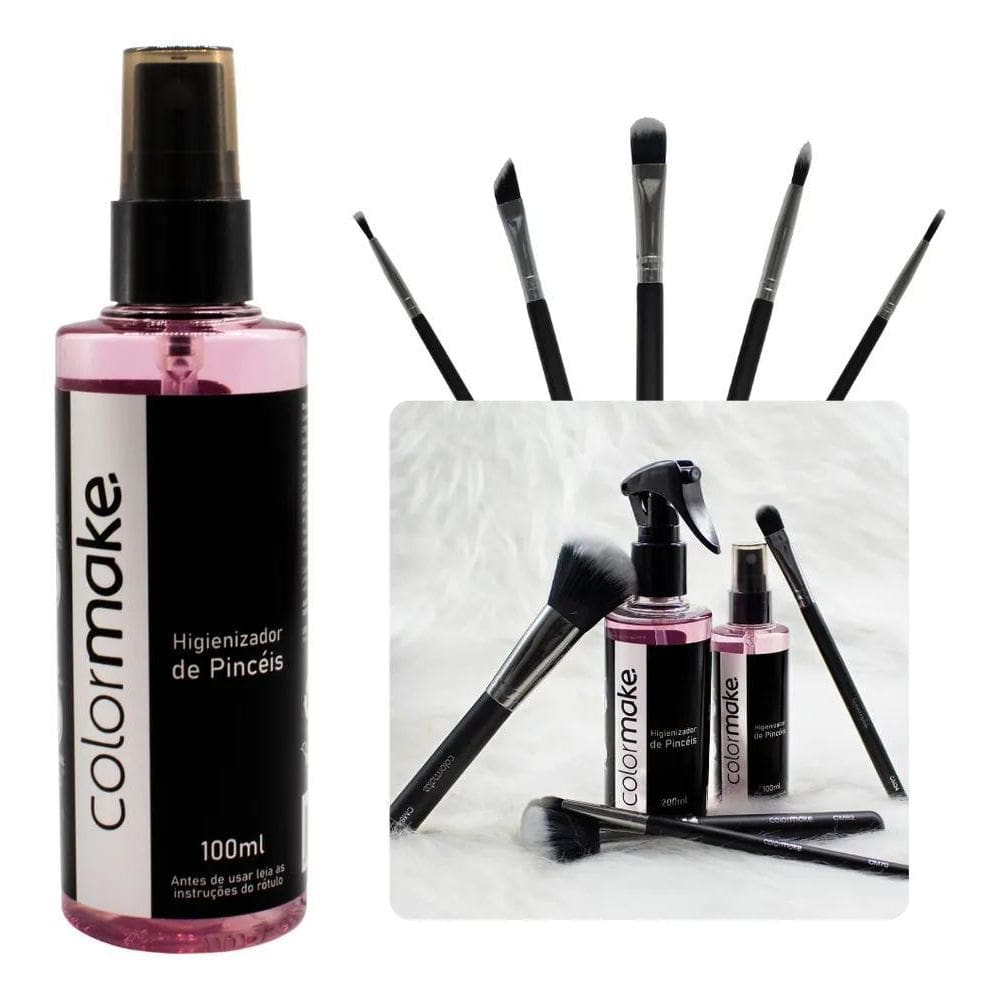 2X Higienizador Limpador De Pincel Colormake Maquiagem 100Ml