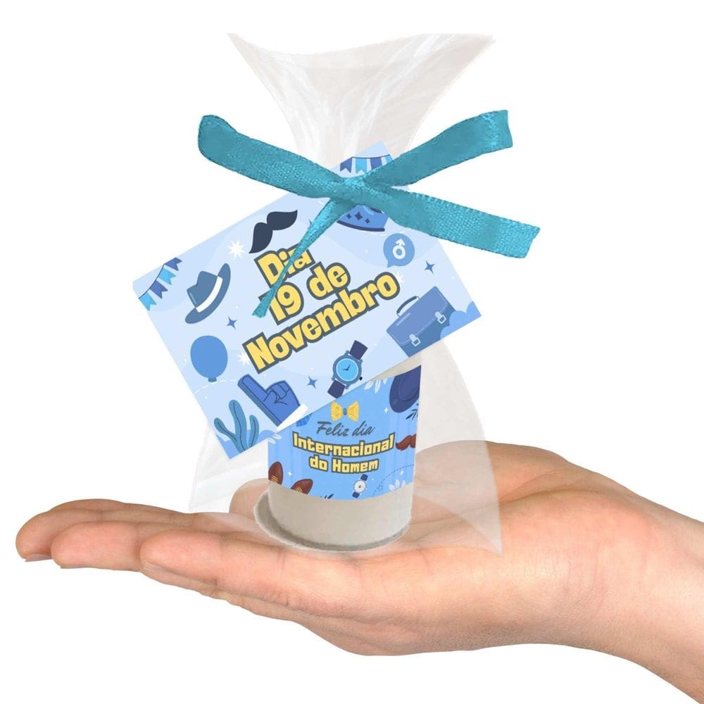 Kit 20 Lembrancinhas Personalização Dia Do Homem Pós Barba