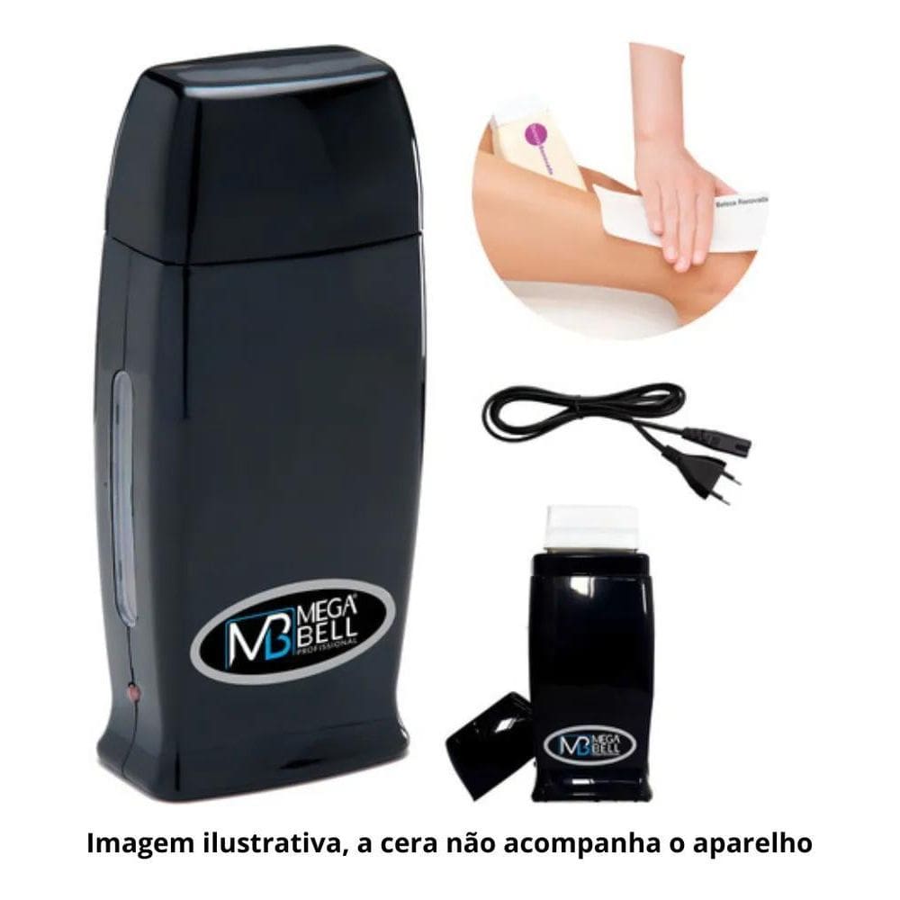 2X Aquecedor Roll-On Cera Quente Depilador Elétrico Mega Bel