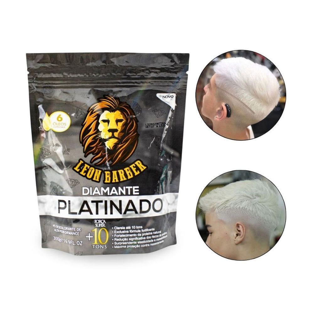 Descolorante Pó Diamante Platinado 10 Tons 300G