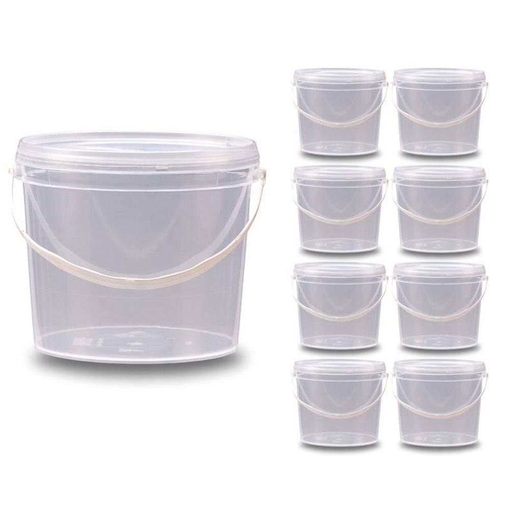 Balde 2.2 Litros Para Isca De Peixe - Kit 8 Pçs