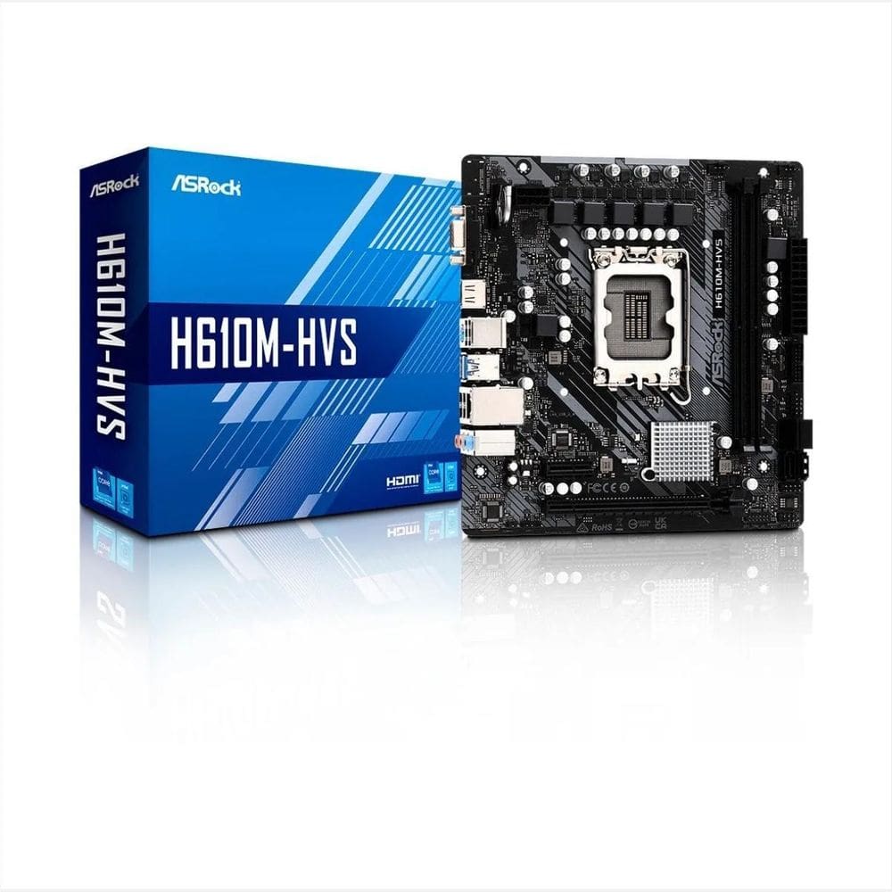 Placa Mae Intel 1700 H610M 2Xddr4 Hdmi/Usb 12Geração Asrock