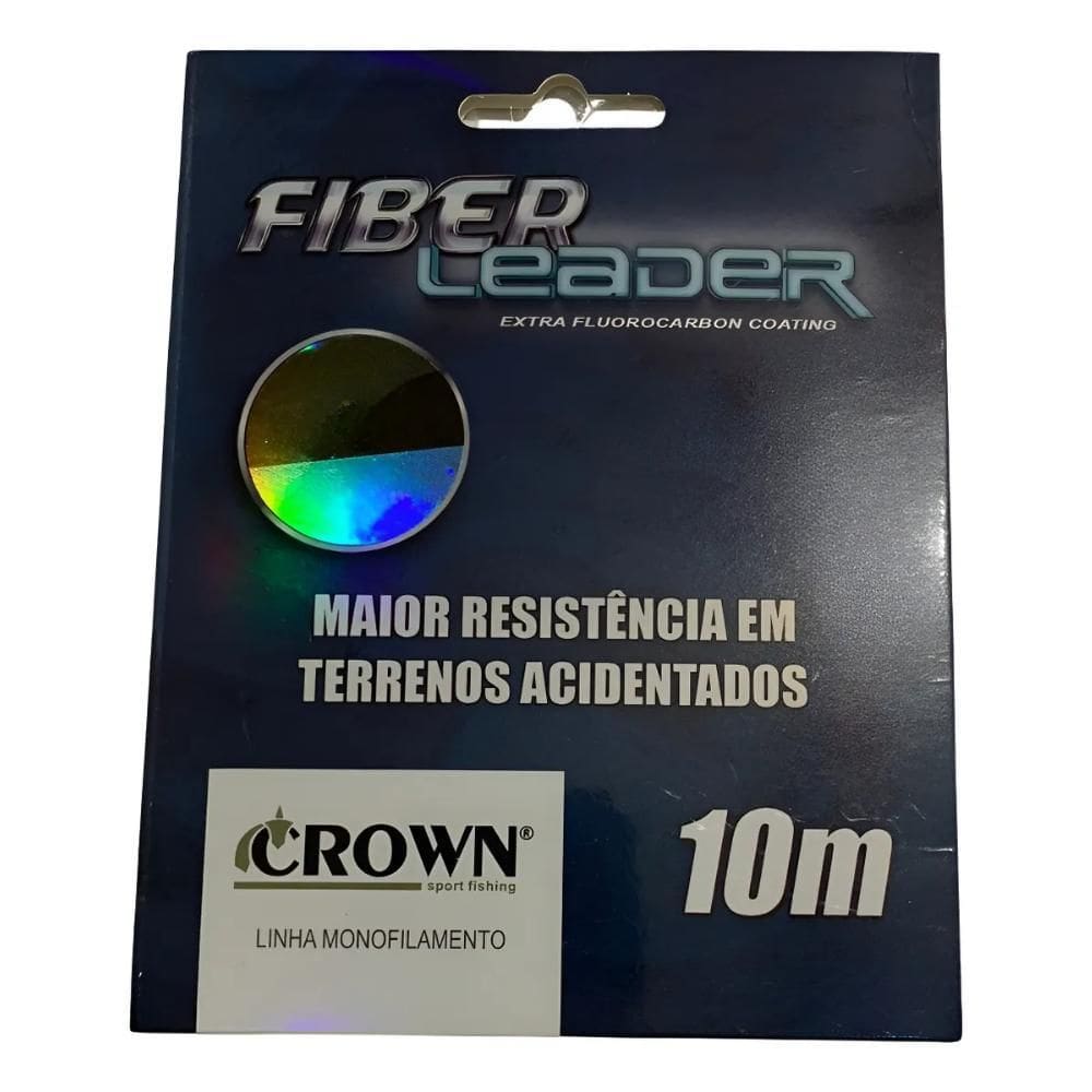Crown Linha Mono Fiber Leader 70Mm 70 Lbs 10M 1Un