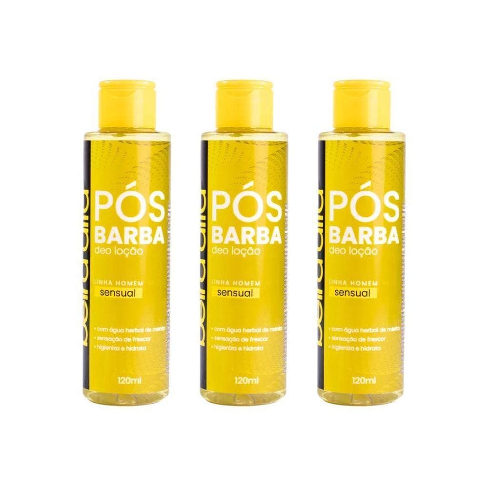 Loçao Pos Barba Beira Alta 120Ml Sensual - Kit Com 3Un