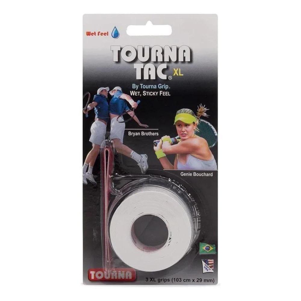 2X Overgrip Unique Tourna Tac Xl Branco Com 03 Unidades