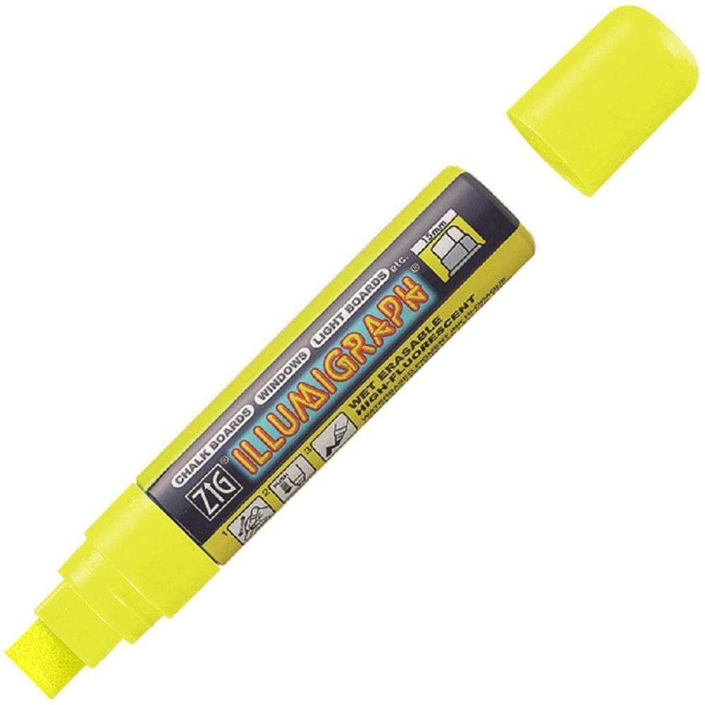 Caneta Marcador Zig Illumigraph Big Broad Pma-720 Yellow