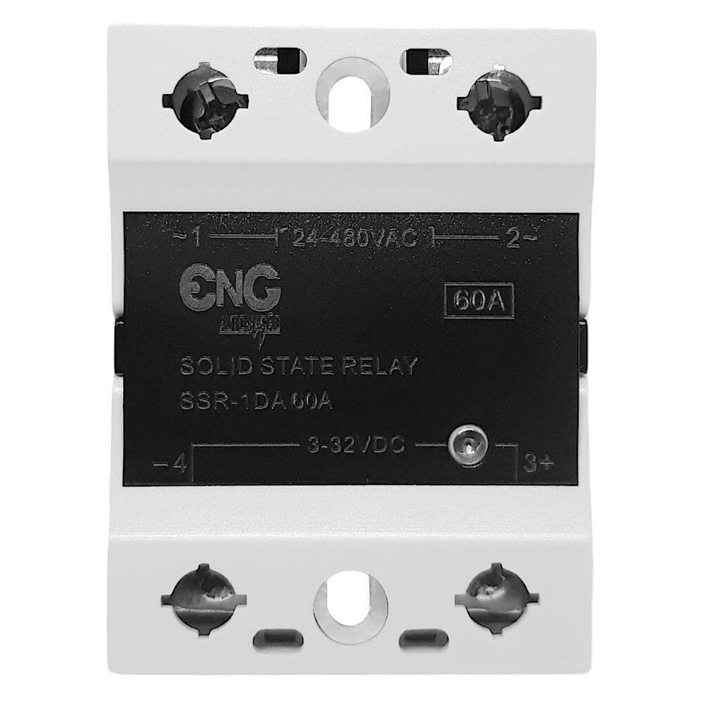 Rele De Estado Sólido 60A Entrada 3-32Dc Saída 24-480Vac