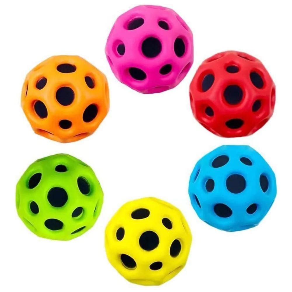 2X Bola Borracha Lunar De Alta Resiliência Lei Da Gravidade