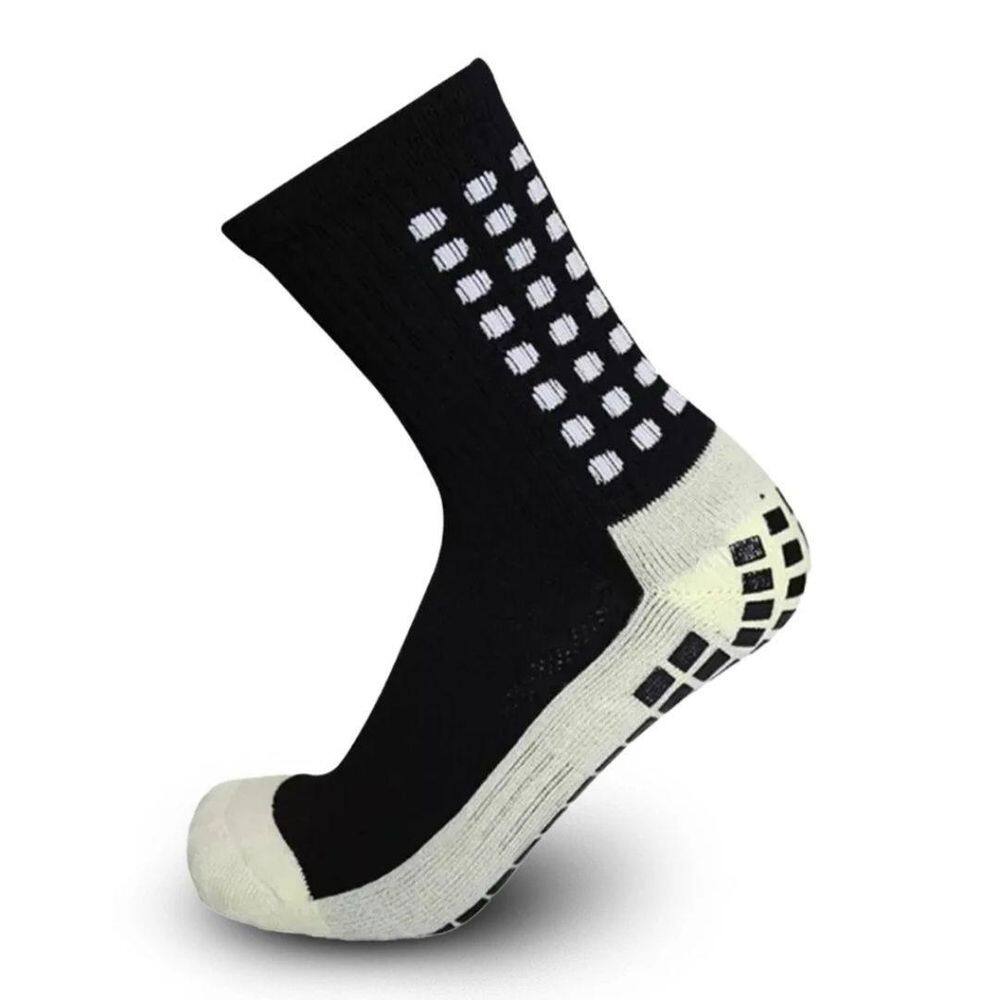 Meia Esportiva Antiderrapante Cano Médio Futebol Academia