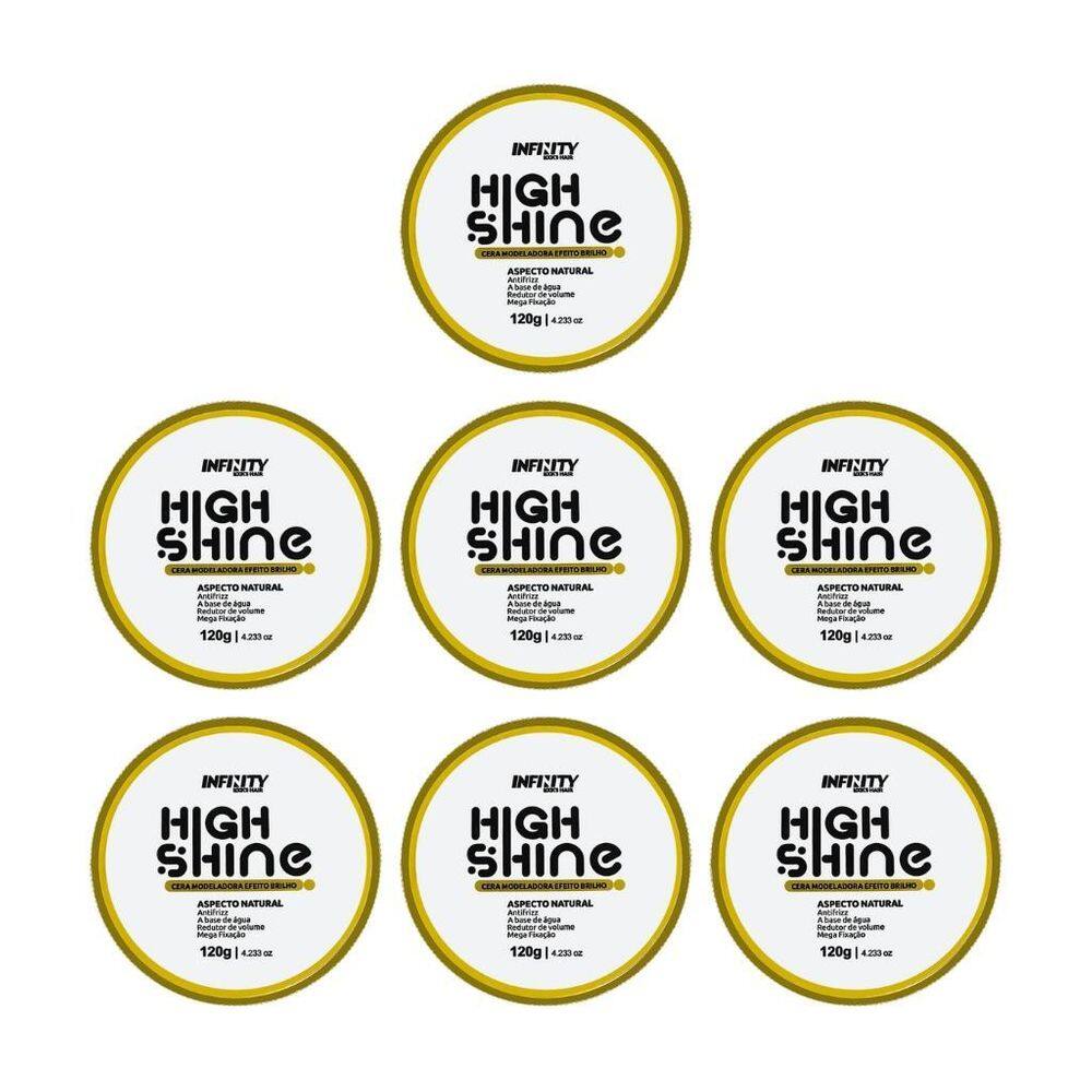 Pomada Infinity High Shine Incolor 120G - Kit Com 7Un