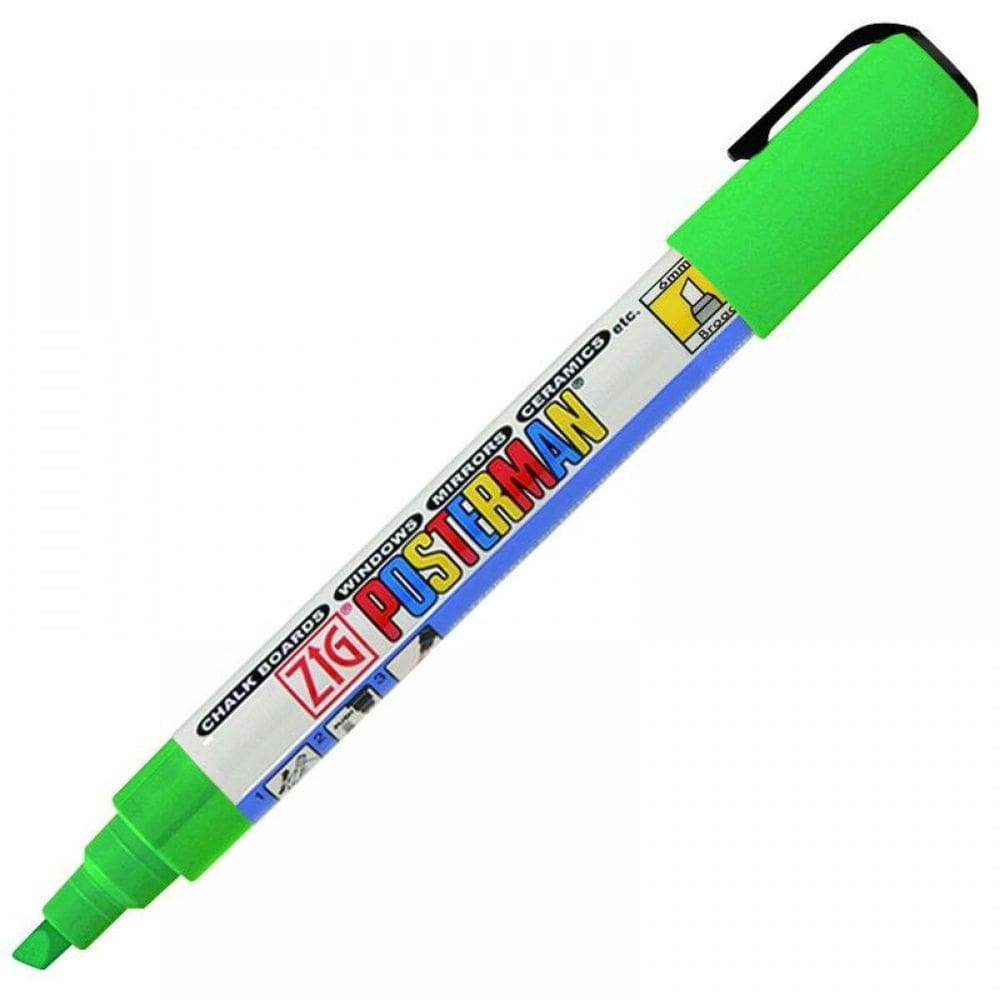 Caneta Marcador Zig Posterman Broad Pma-50 Green