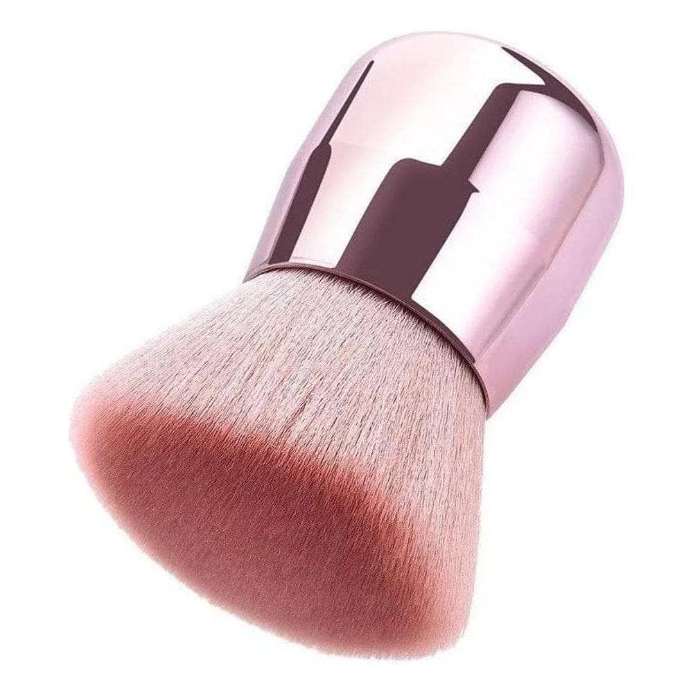 2X Pincel Kabuki Fofo Macio Para Maquiagem Selar Make Pó Blu