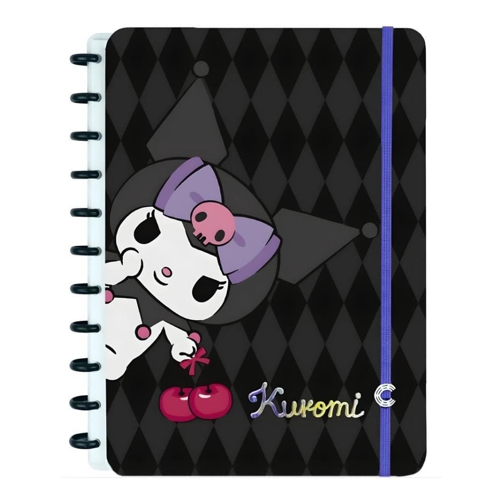 Caderno Inteligente Grande Kuromi 80 Folhas 90G
