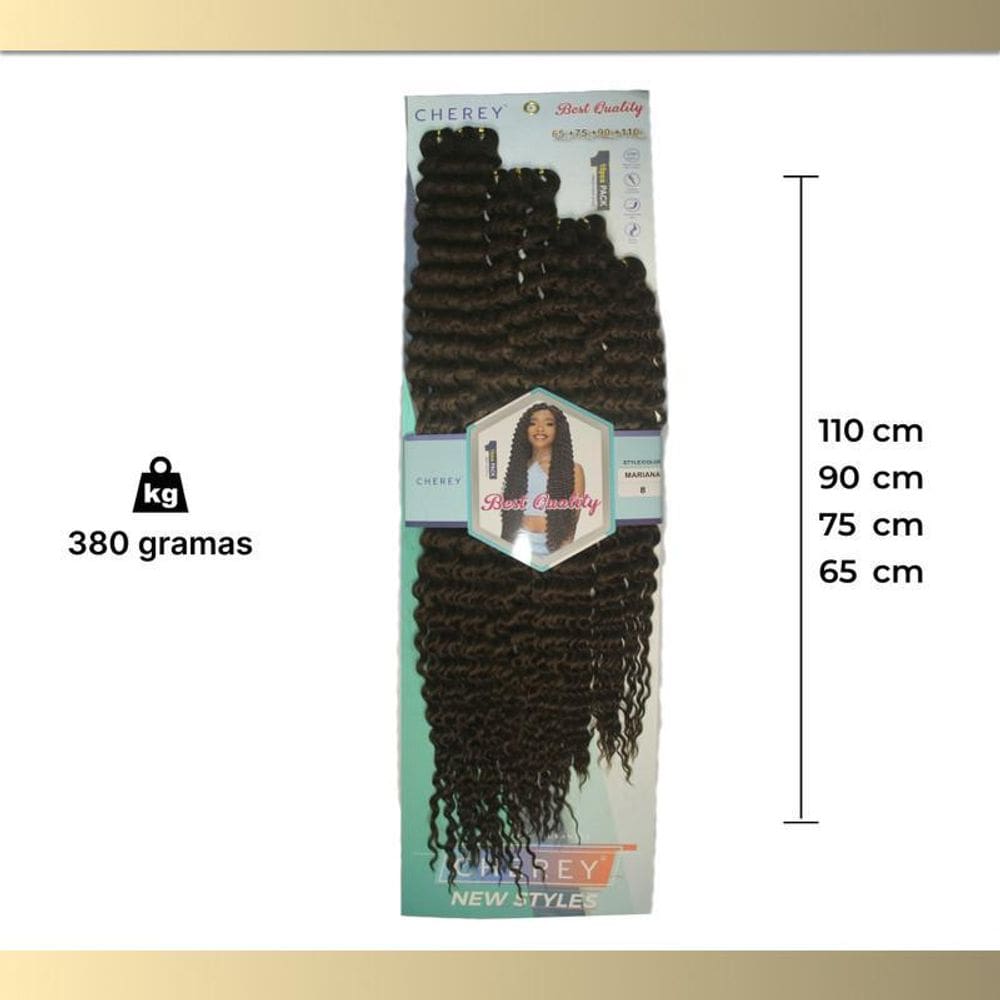 Cabelo Orgânico Mariana 380G Para Crochet Braid