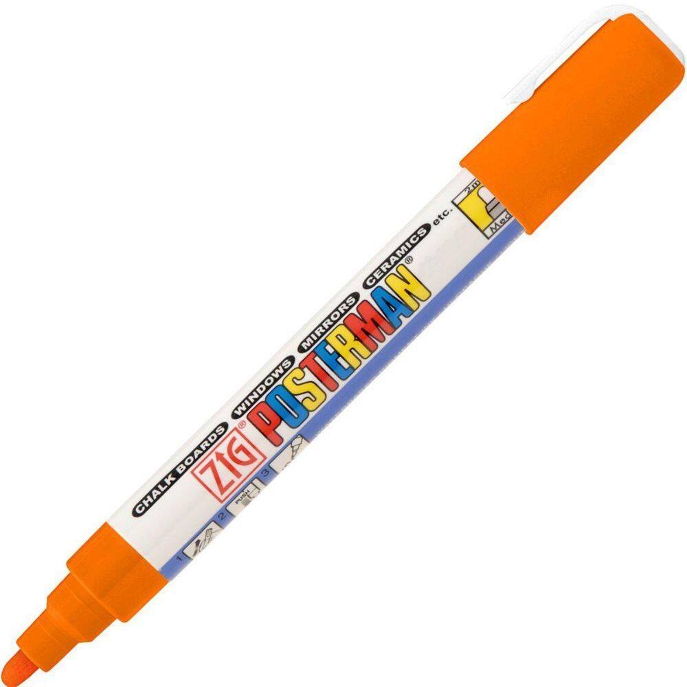 Caneta Marcador Zig Posterman Medium Pma-30 Orange