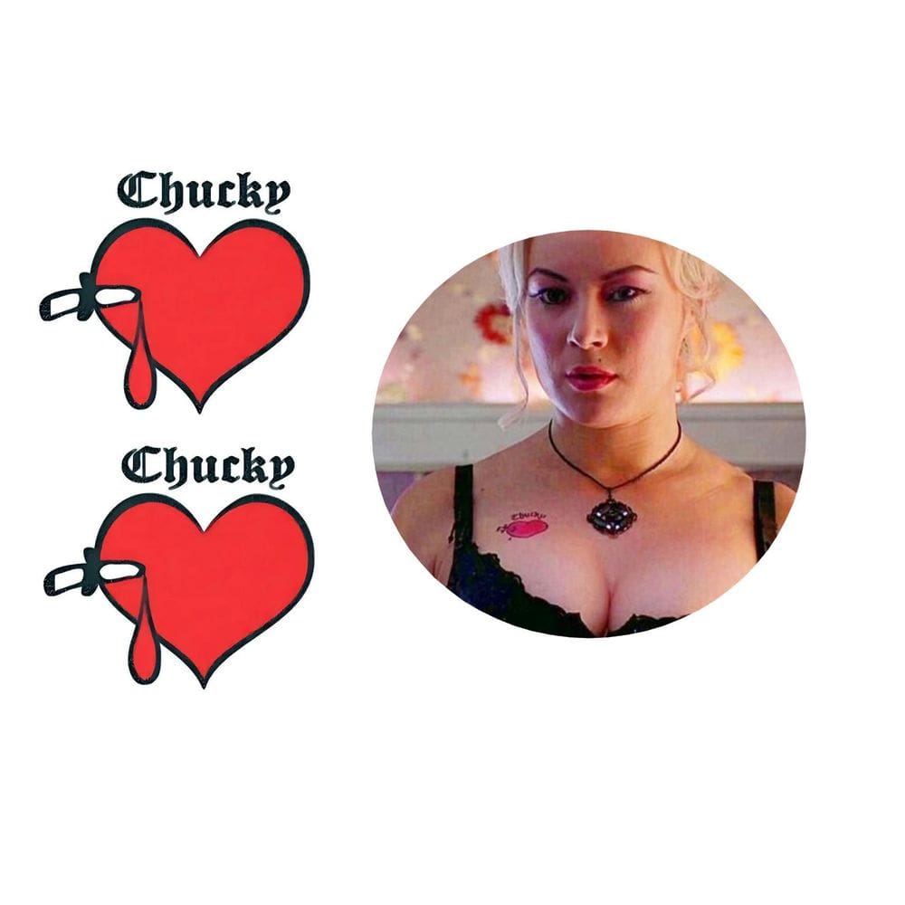 Tatuagem Temporária Realista Filme Noiva Do Chucky Halloween