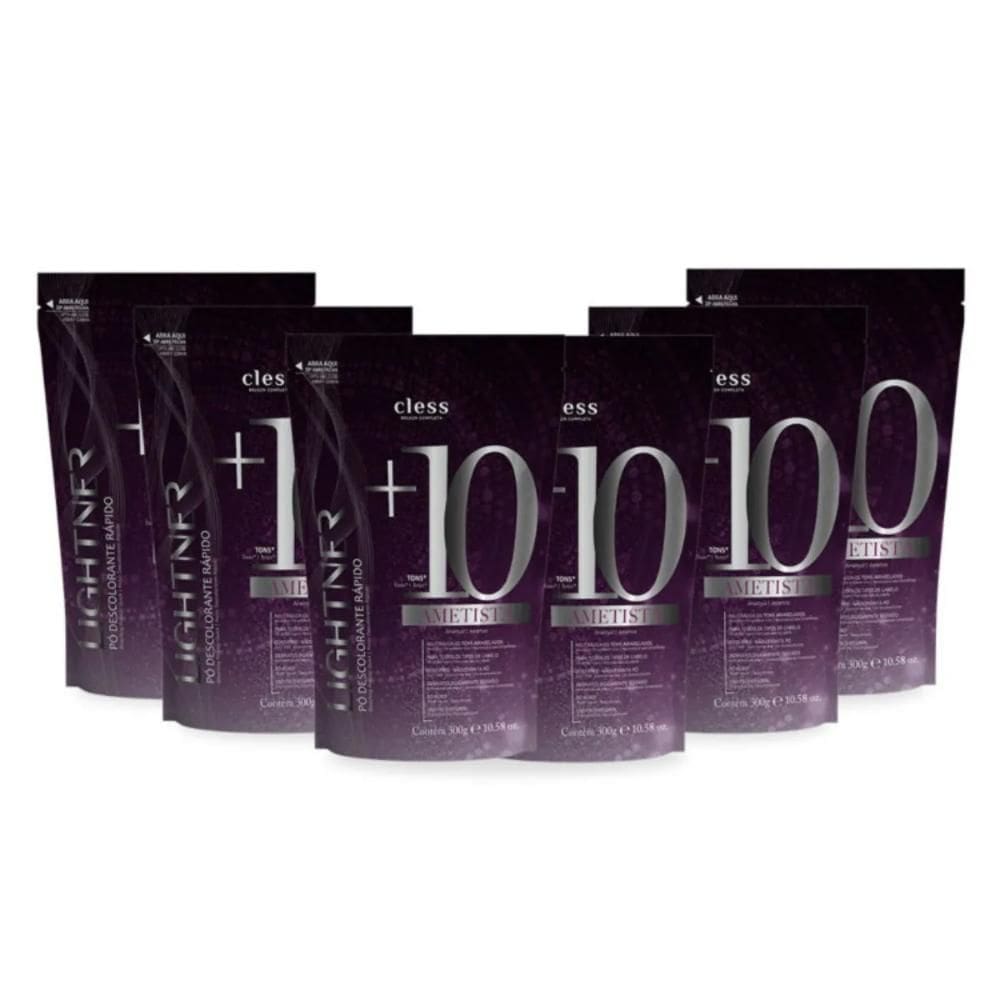 Kit Pó Descolorante Lightner Ametista 300G 6Pcs
