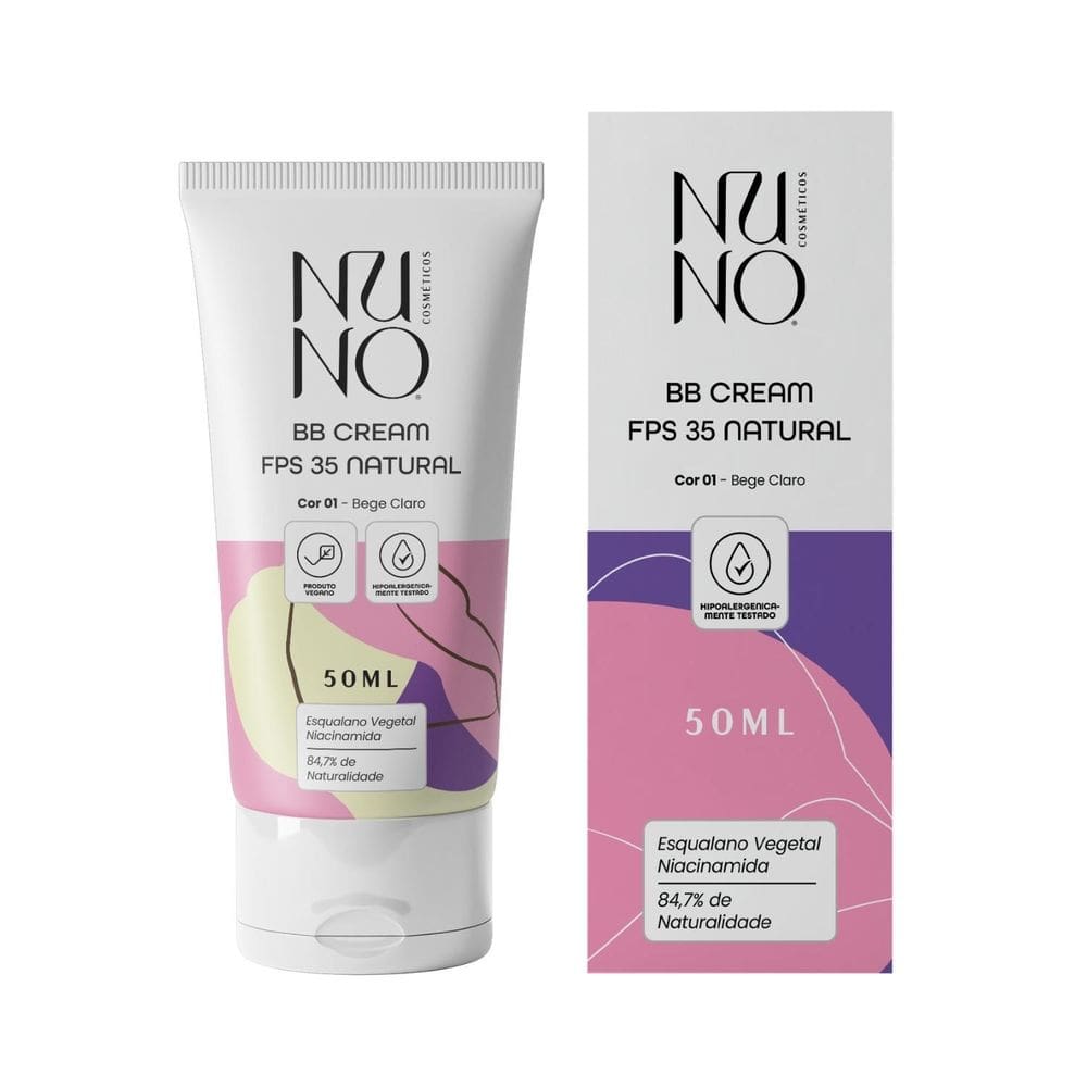 Bb Cream Fps 35 Natural Nuno 50Ml - Bege Claro