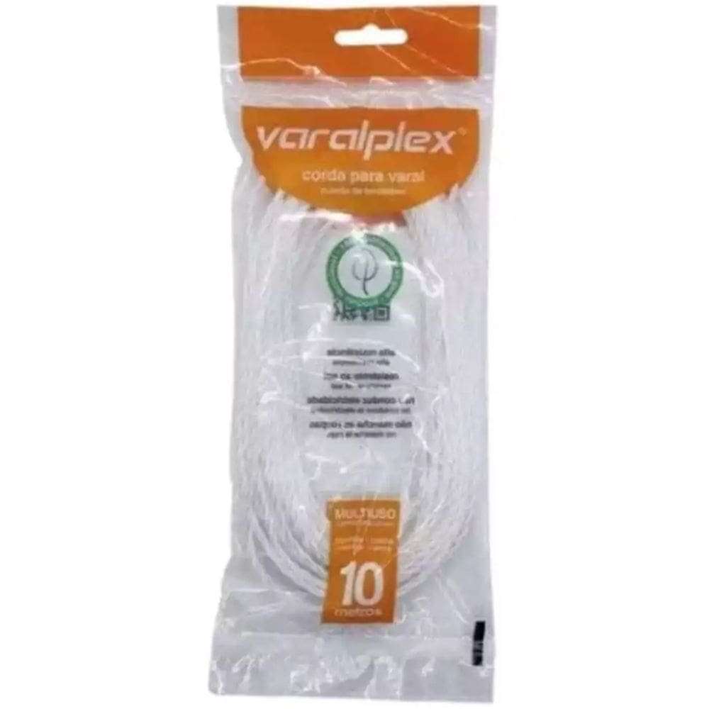Corda para Varal Branca VaralPlex 10 Metros 3,0mm