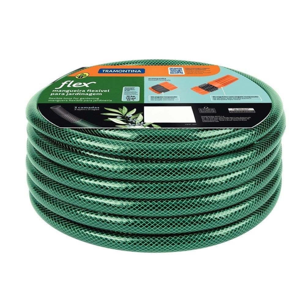 Mangueira para Jardim Tramontina Flex Verde com Engate 20m