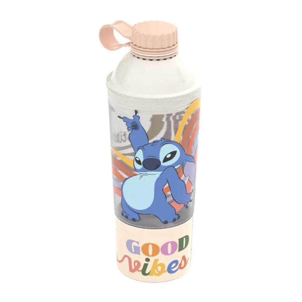 Shakeira Vip Stitch Disney 600Ml Good Vibes Compartimento