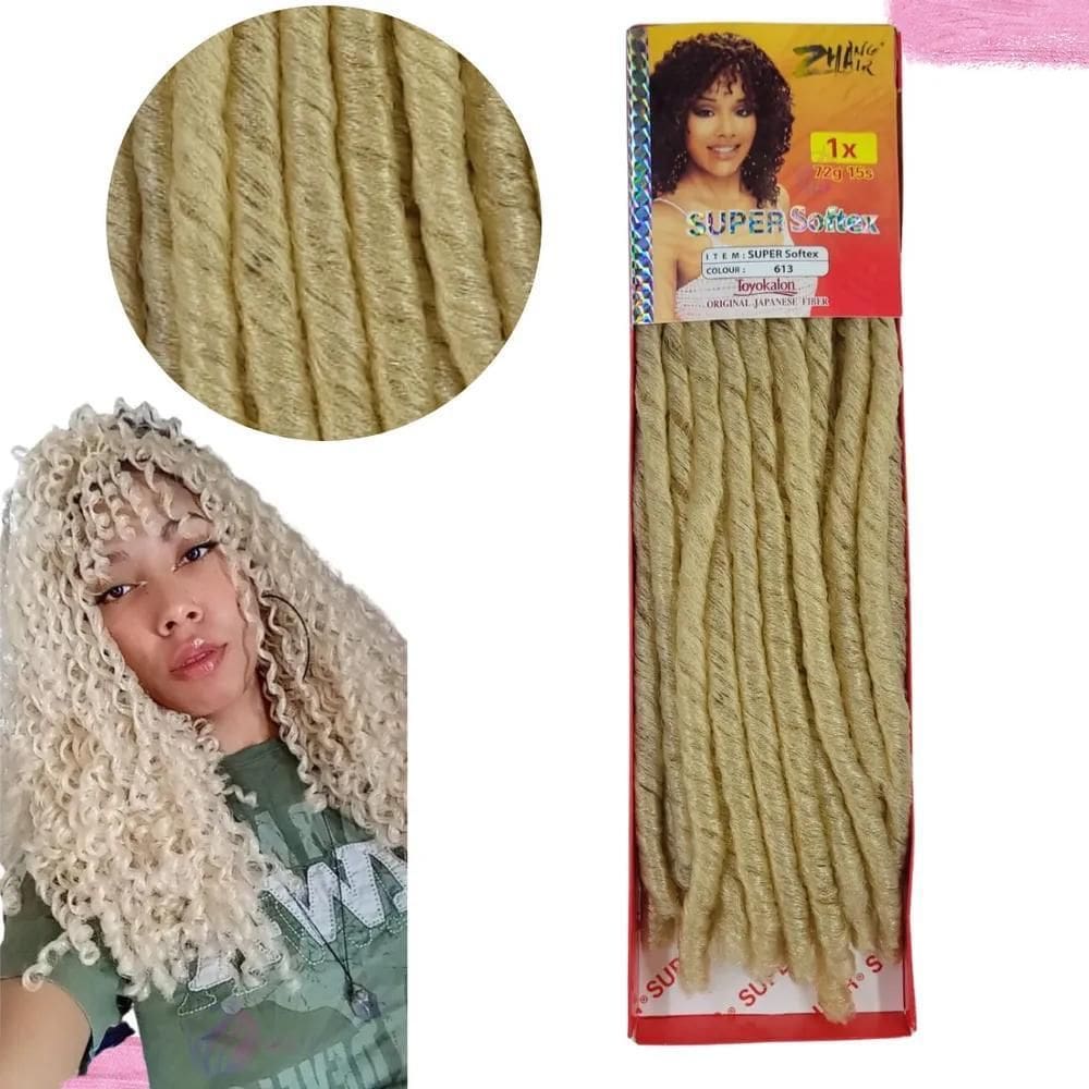 2X Cabelo Cacheado Nina Softex Crochet Braid Wig 70Gr Cor Lo