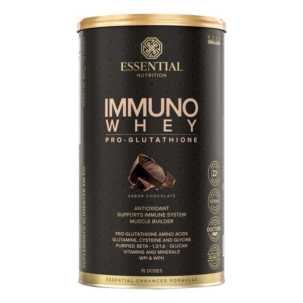 2X Immuno Whey 465G - Essential Nutrition Sabor Cacao
