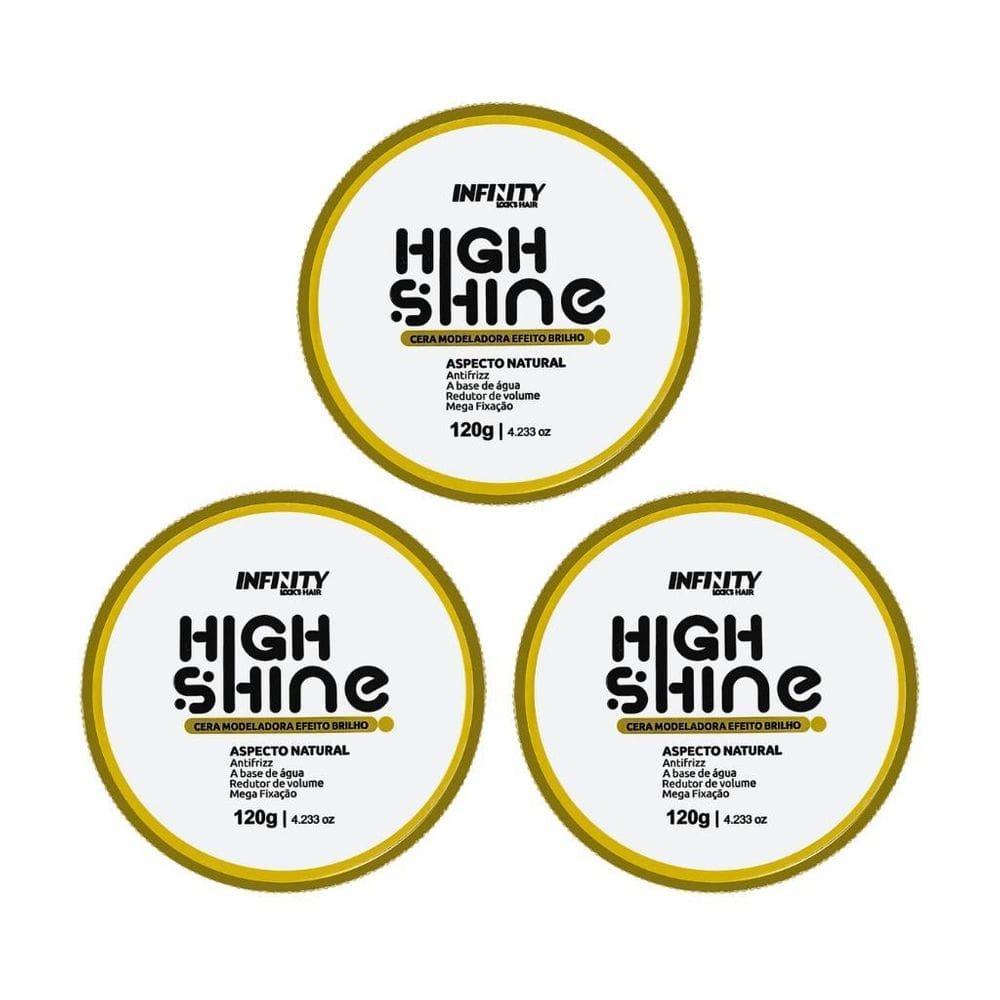 Pomada Infinity High Shine Incolor 120G - Kit Com 3Un