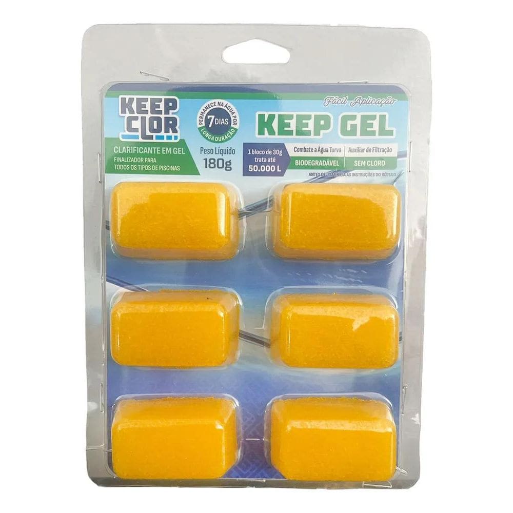 2X Clarificante Finalizador Keepclor Pastilha Em Gel 180G