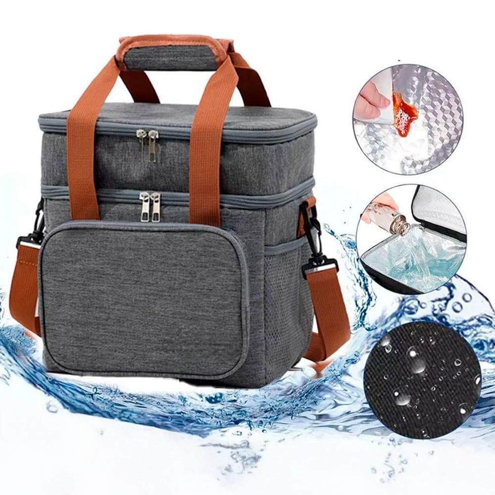 Bolsa Térmica Marmita Conserva Academia Compacta