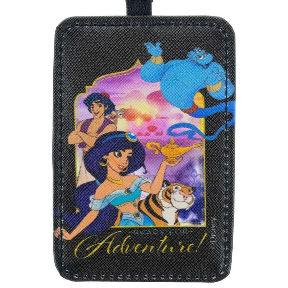 Etiqueta Para Bagagem Preta Aladdin 10.5X7.5Cm Disney