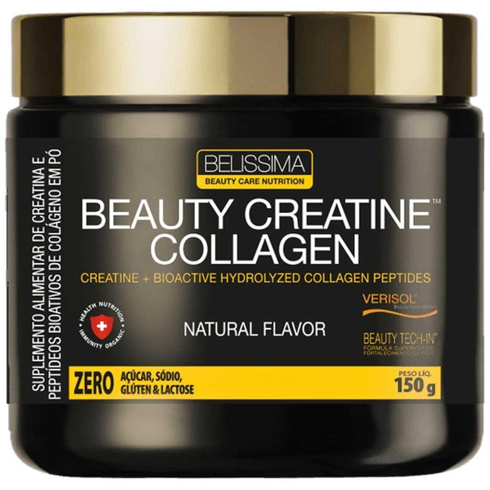 Creatina Beauty Creatine Colageno 150G Belissima Sem Sabor