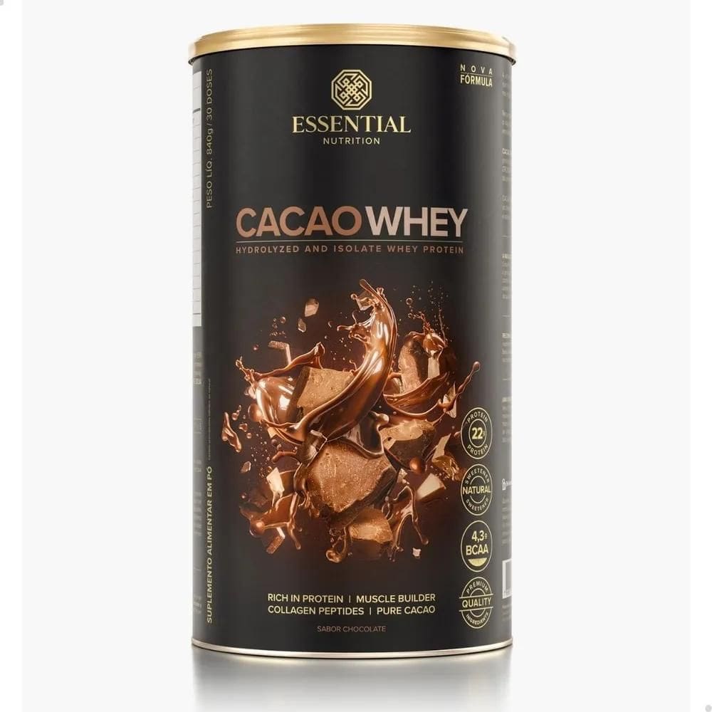 2X Cacao Whey Hidrolisado E Isolado Sabor Chocolate Da Essen
