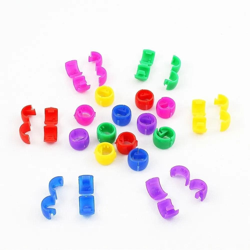 2X Kit 500 Tererês Coloridos Cabelo Trança Penteado