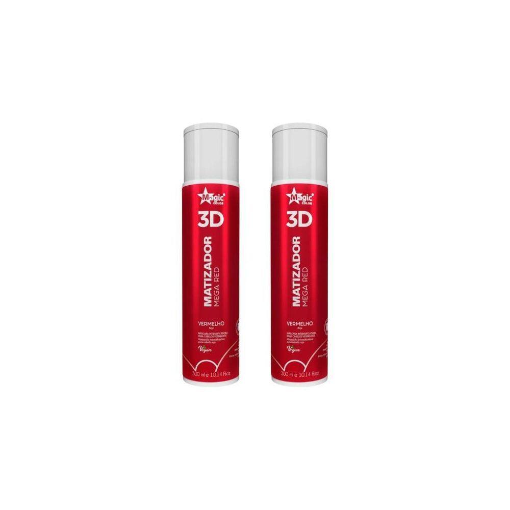 Matizador Gloss Magic Color 300Ml Mega Red-Kit C/2Un