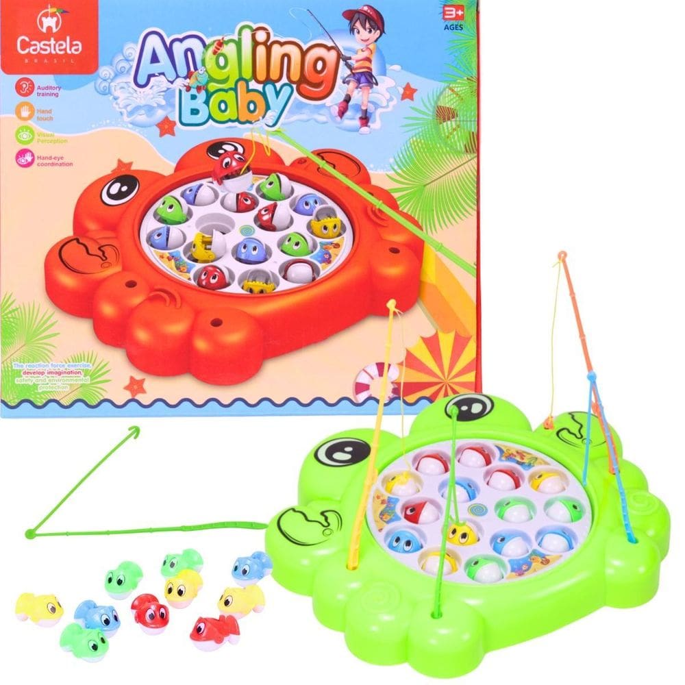 Brinquedo Pega Peixe Pesca Maluca Infantil Verde - Castela